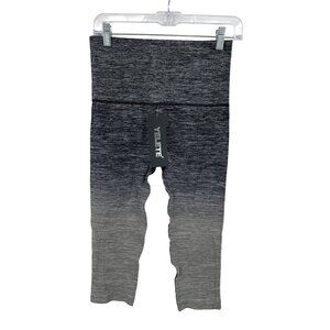 Yelete Leggings‎ Womens Size S NWT Charcoal Athletic Layers Ombre Basic Everyday